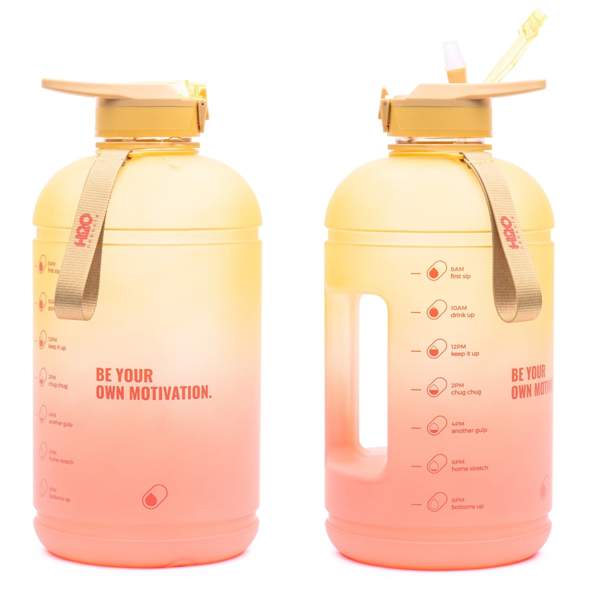 Built 74oz Motivational Bottle with Straw Lid Pink