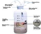Rocky shore-H2O Capsule INSPO 1 Gallon Water Bottle with Time Marker and Straw