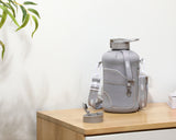 Ashville - Carry-all- Half Gallon Water Bottle with Storage Sleeve and Covered Straw Lid