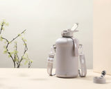 Ashville- Classic -H2O Capsule 2.2L Half Gallon Water Bottle with Storage Sleeve and straw lid
