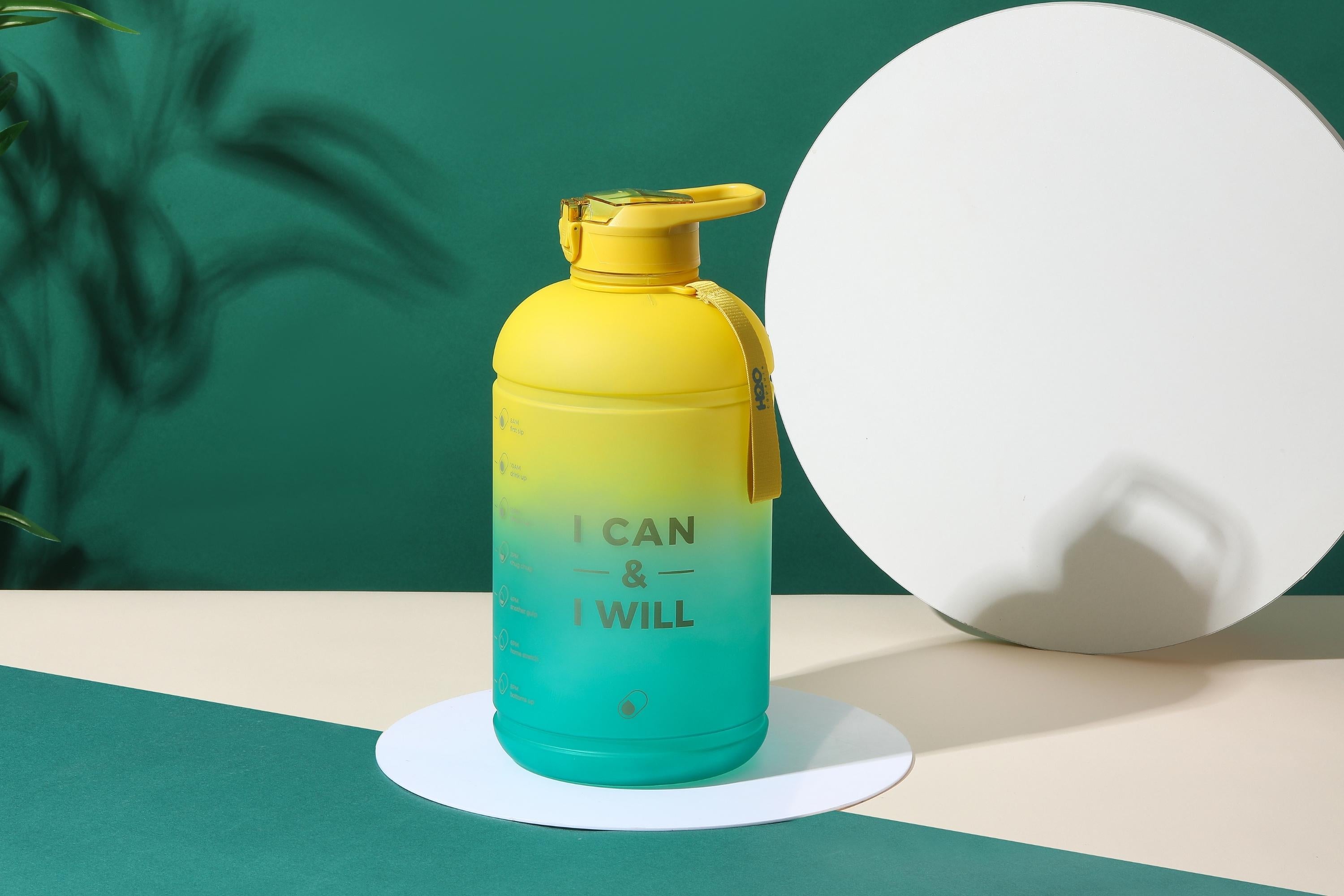 Fresh Avocado - H2O Capsule INSPO 1 Gallon Water Bottle with Time Marker and Straw
