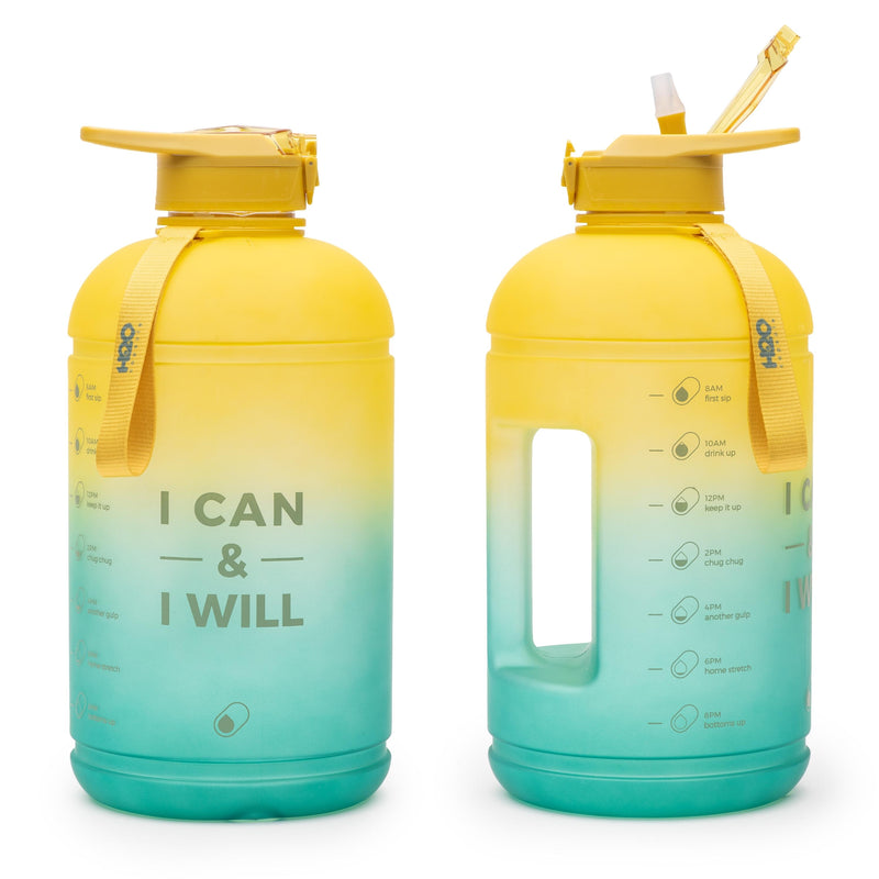 Fresh Avocado - H2O Capsule INSPO 1 Gallon Water Bottle with Time Marker and Straw