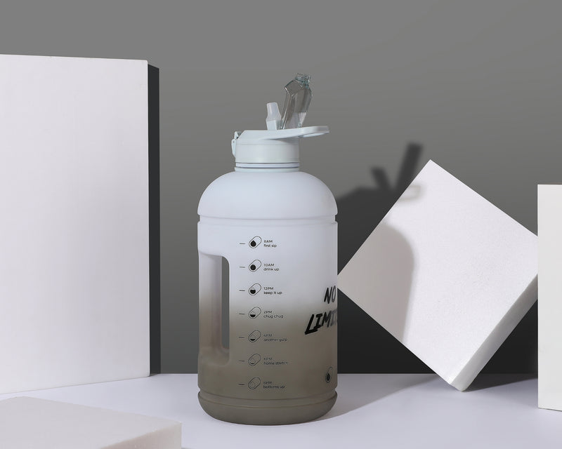 Rocky shore-H2O Capsule INSPO 1 Gallon Water Bottle with Time Marker and Straw