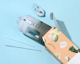 Rocky shore-H2O Capsule INSPO 1 Gallon Water Bottle with Time Marker and Straw