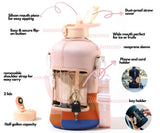Desert Night - Classic -H2O Capsule 2.2L Half Gallon Water Bottle with Storage Sleeve and straw lid