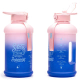Ocean Daybreak- H2O Capsule INSPO Half Gallon Water Bottle with Time Marker and Straw