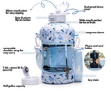 Blue Pebbles Water Bottle Details