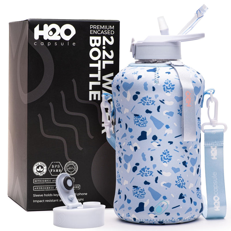 Blue Pebbles Water Bottle