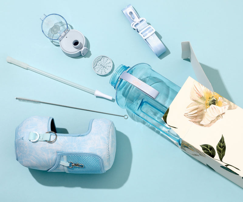 Chill Tie Dye Water Bottle Parts