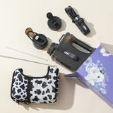 Cow - Cube - Half Gallon Water Bottle with Storage Sleeve and 2 lids