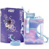 Dawn Sky - Cube - Half Gallon Water Bottle with Storage Sleeve and 2 lids