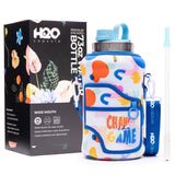 Game Changer - Wide Mouth carry-all - Half Gallon Water Bottle with Storage Sleeve and removable straw