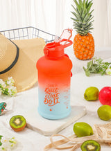 Lake Sunset- H2O Capsule INSPO Half Gallon Water Bottle with Time Marker and Straw