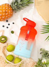 Lake Sunset- H2O Capsule INSPO Half Gallon Water Bottle with Time Marker and Straw