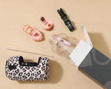 Leopard Print- Classic -H2O Capsule 2.2L Half Gallon Water Bottle with Storage Sleeve and straw lid