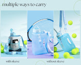 Night Hills - Cube - Half Gallon Water Bottle with Storage Sleeve and 2 lids