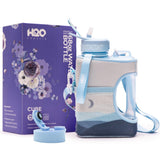 Night Hills - Cube - Half Gallon Water Bottle with Storage Sleeve and 2 lids