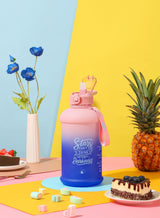 Ocean Daybreak- H2O Capsule INSPO Half Gallon Water Bottle with Time Marker and Straw