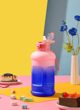 Ocean Daybreak- H2O Capsule INSPO Half Gallon Water Bottle with Time Marker and Straw