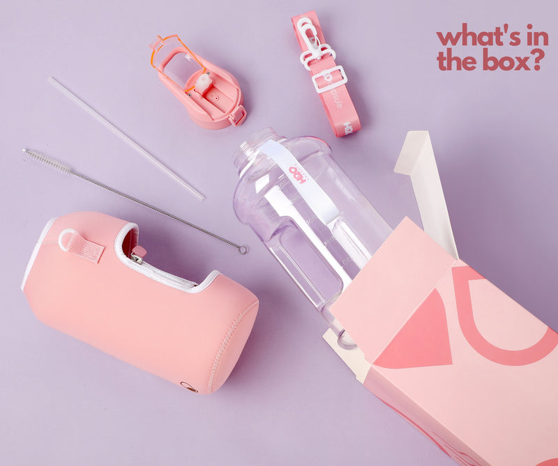 Rose Quartz Water Bottle Parts