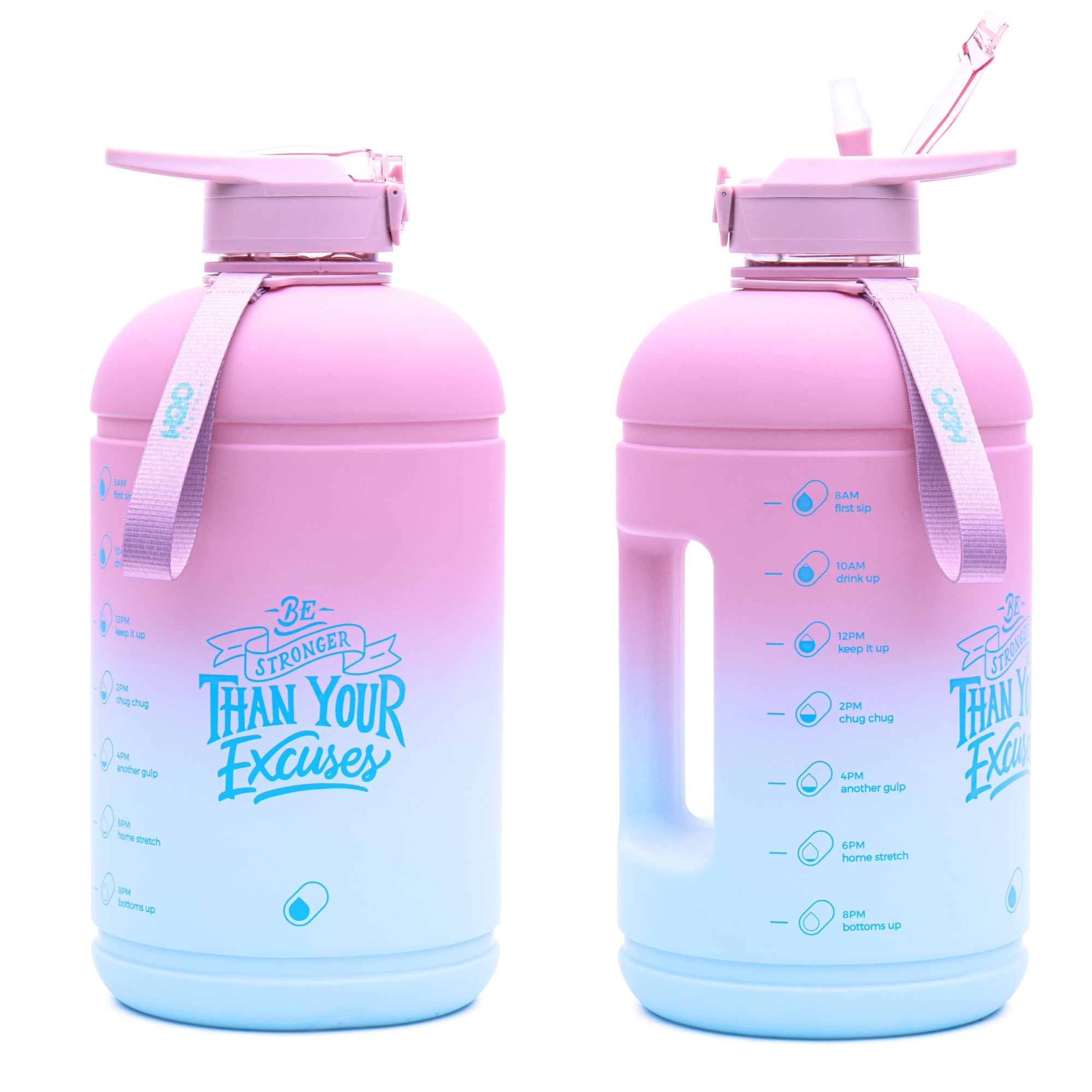 Rocky Shore- H2O Capsule INSPO Half Gallon Water Bottle with Time Marker and Straw