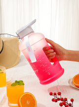 Rose Petal- H2O Capsule INSPO Half Gallon Water Bottle with Time Marker and Straw