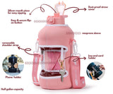 Rose Quartz Water Bottle Details