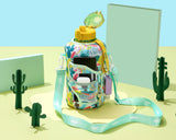 Tropical Party - Carry-all- Half Gallon Water Bottle with Storage Sleeve and removable straw