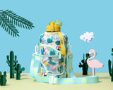 Tropical Party - Carry-all- Half Gallon Water Bottle with Storage Sleeve and removable straw
