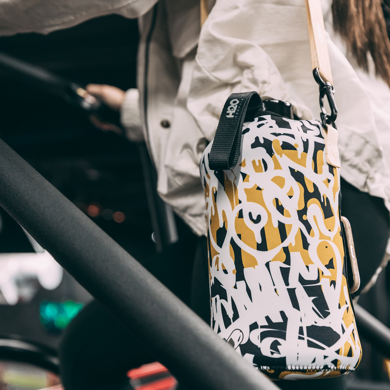 Urban Sketch Water Bottle With Strap