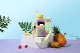Purple Yellow- Cube - Half Gallon Water Bottle with Storage Sleeve and 2 lids
